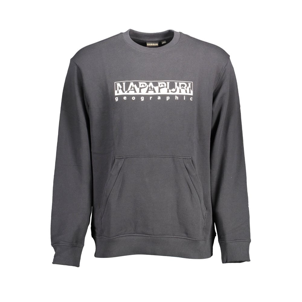 Napapijri Schwarzer Baumwollpullover für Männer